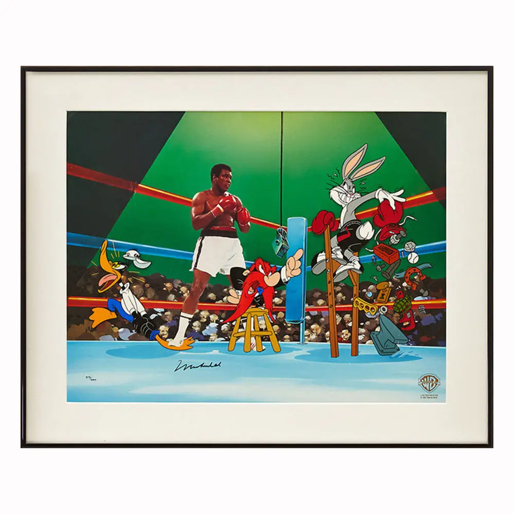 Muhammad Ali framed signed "Empty That Glove" Signed Limited Edition