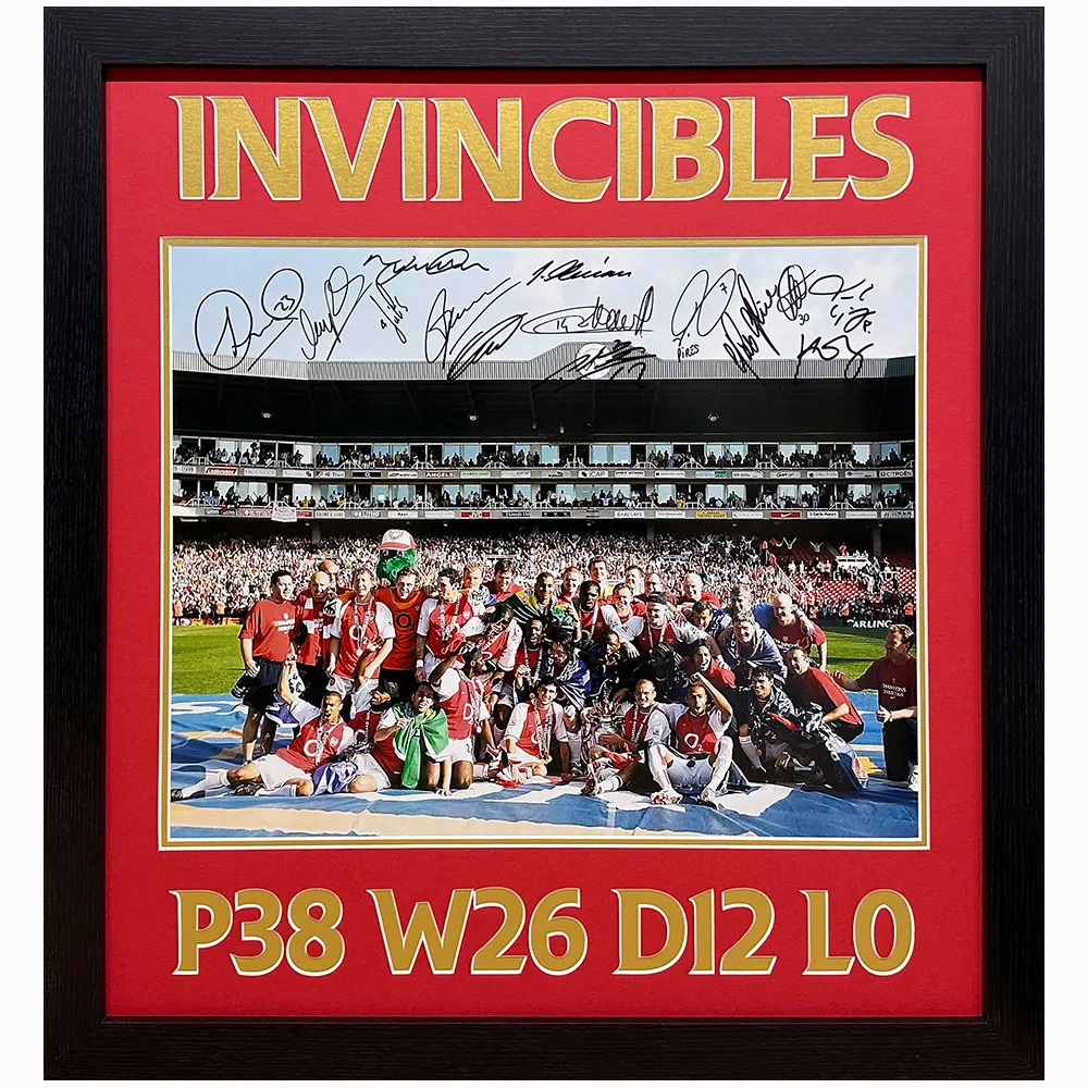 Arsenal Invincibles photo signed by 14