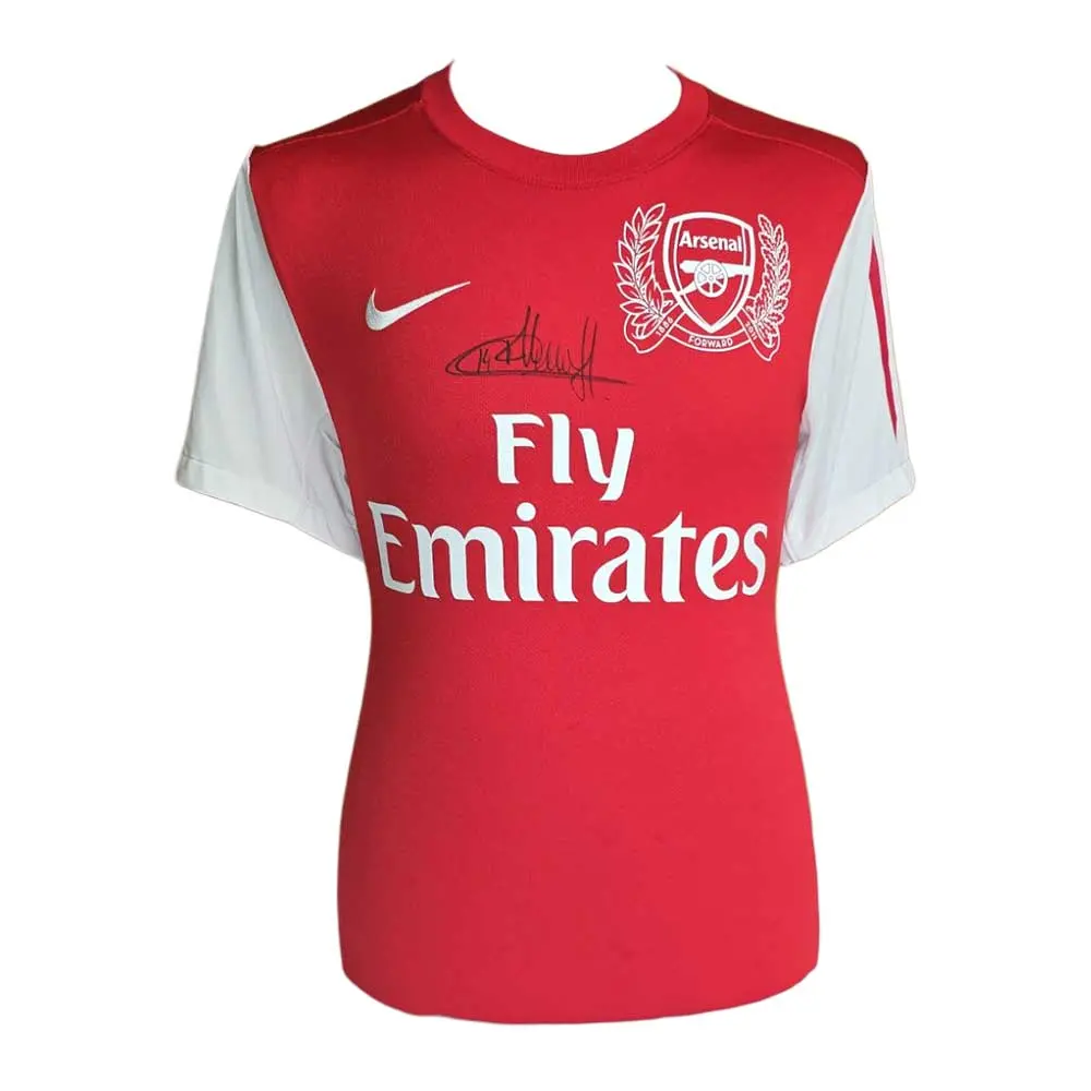 Thierry Henry Signed 2011/12 Arsenal 125th Anniversary Home Shirt