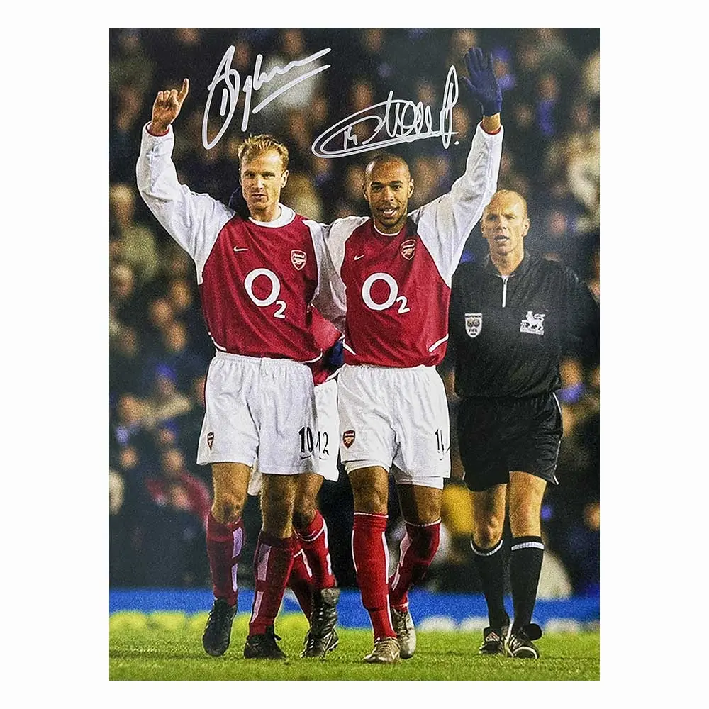Thierry Henry & Dennis Bergkamp signed Arsenal 16x12 photo