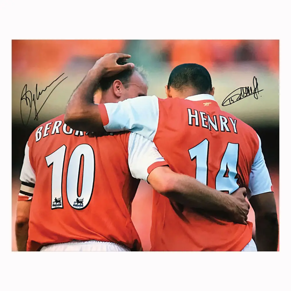 Thierry Henry & Dennis Bergkamp signed Arsenal photo (1)