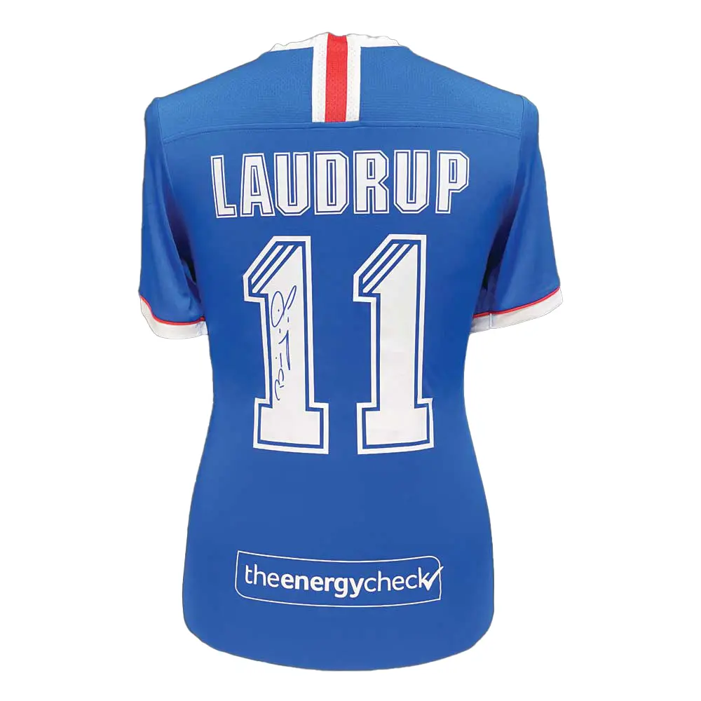 Brian Laudrup signed Rangers 11 shirt