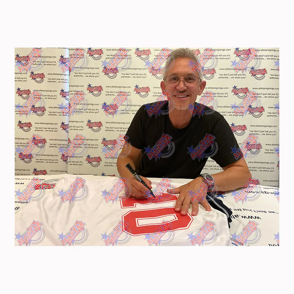 Gary Lineker Signed England 1990 shirt