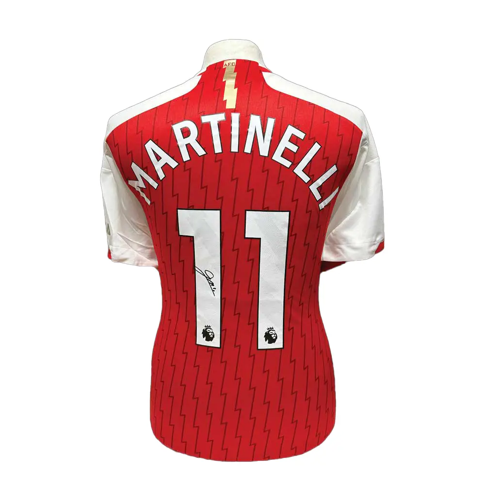 Gabriel Martinelli signed Arsenal 2023/24 Home shirt