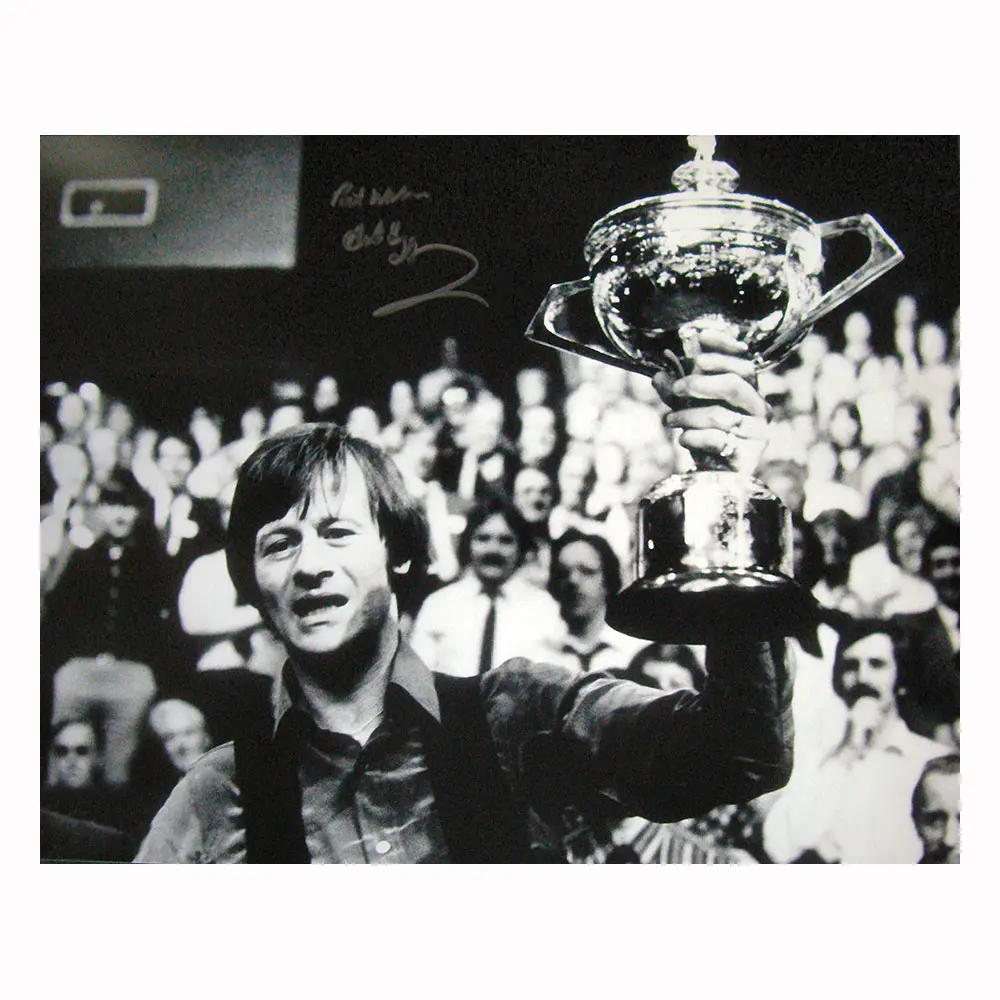 Alex Higgins signed 16x12" photo