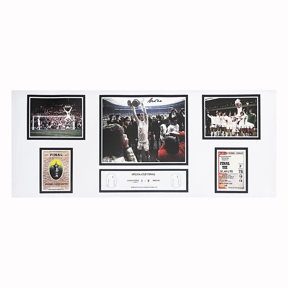Allan Clarke signed Leeds United FA Cup Final storyboard