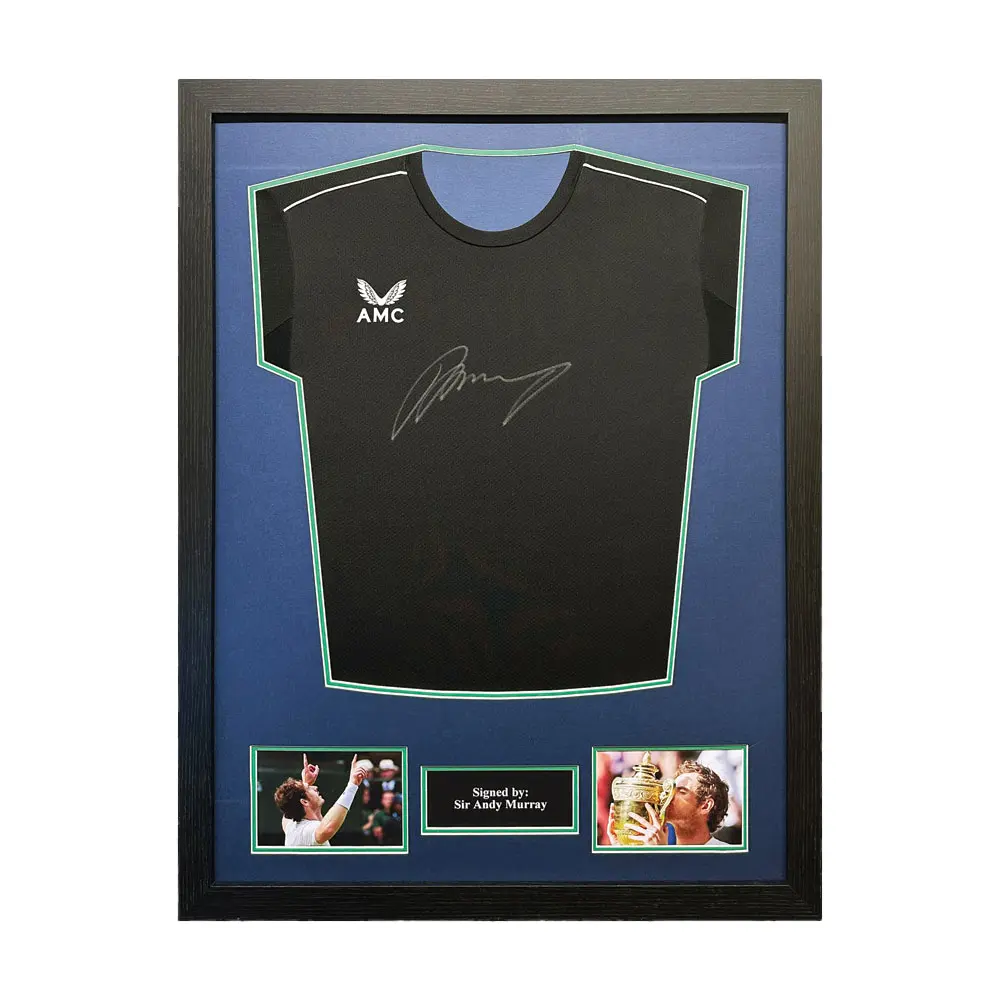 Andy Murray framed & signed Castore AMC shirt