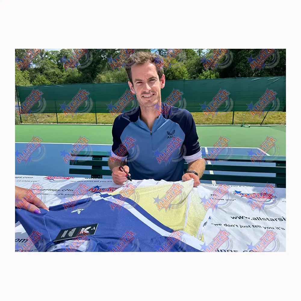 Andy Murray framed & signed Castore AMC shirt