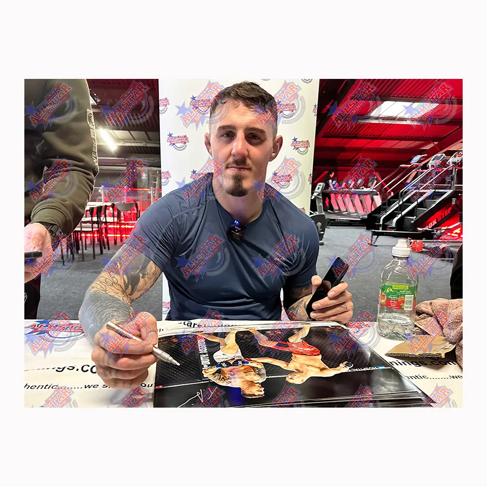 Tom Aspinall UFC 295 signed photo