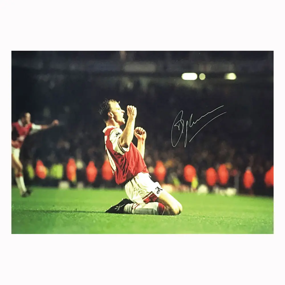 Dennis Bergkamp signed Arsenal 20"x 30" photo