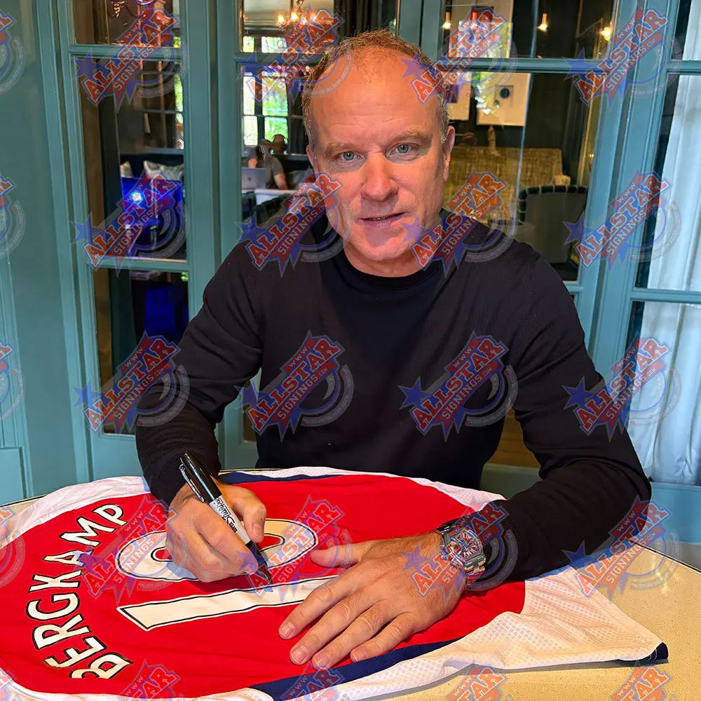 Dennis Bergkamp signed Arsenal shirt