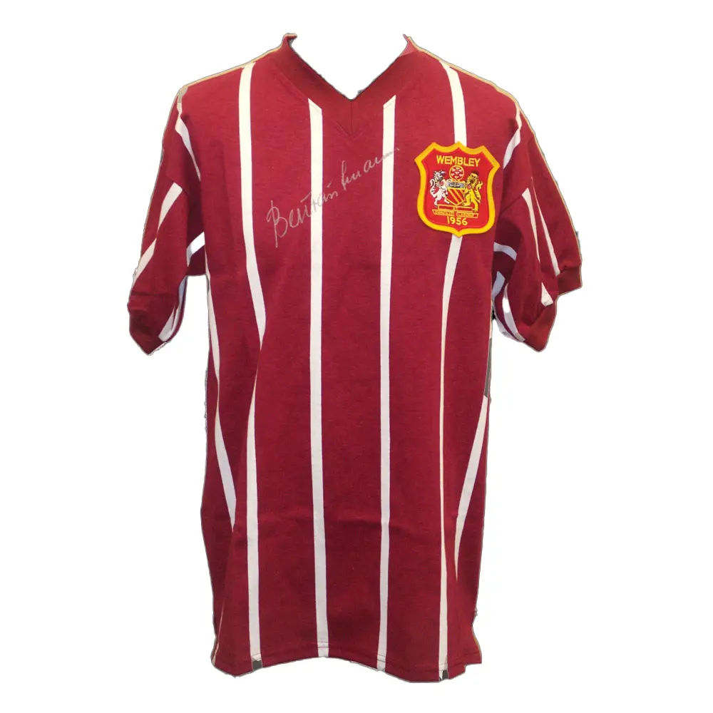 Bert Trautmann signed Manchester City 1956 FA Cup Final shirt.