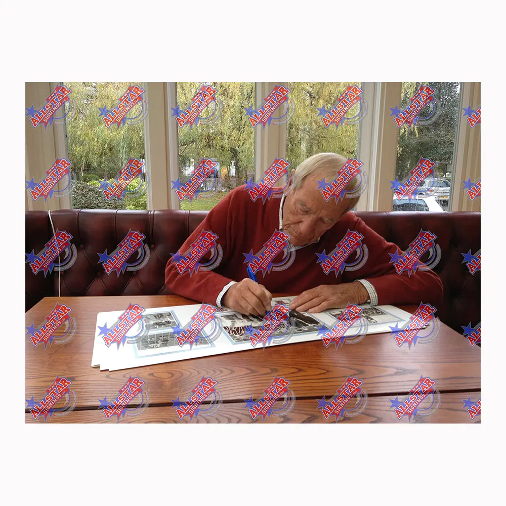 Bert Trautmann signed Manchester City 1956 FA Cup Winners storyboard.
