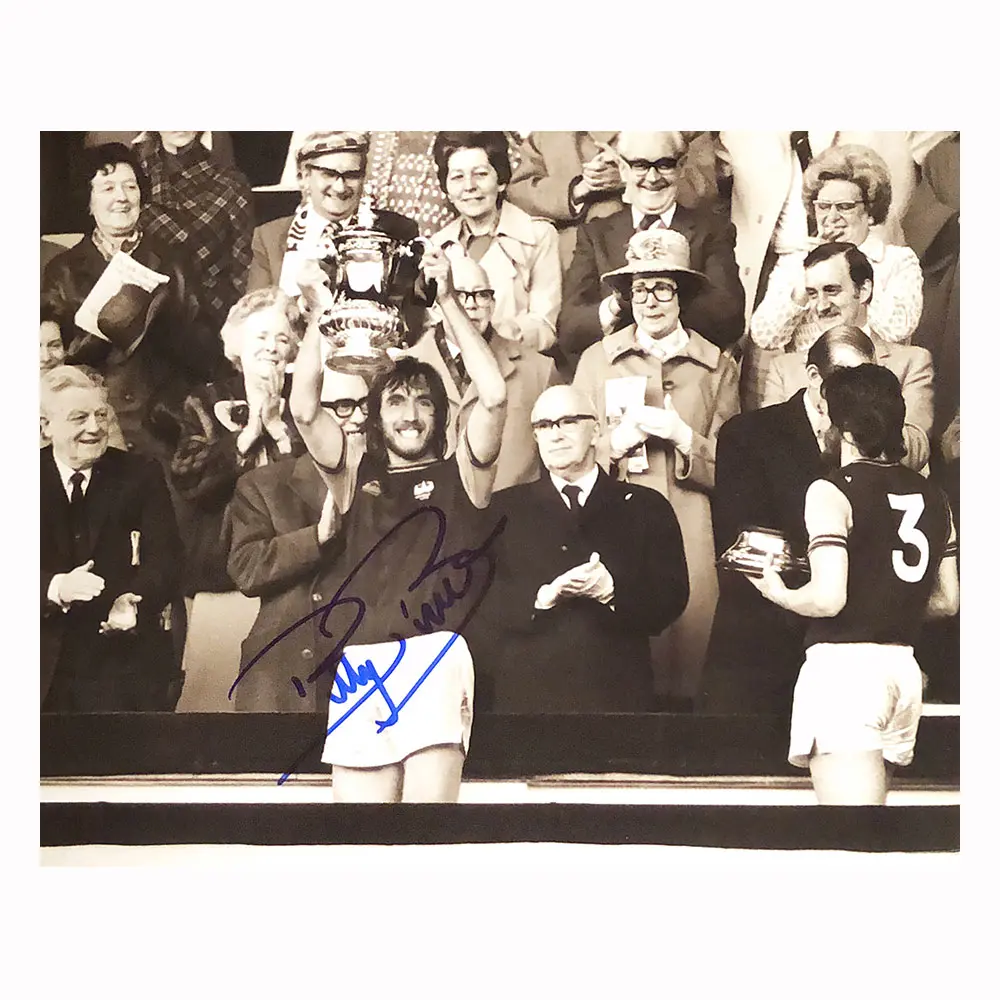 Billy Bonds signed 1975 FA Cup Final 10x8 photo