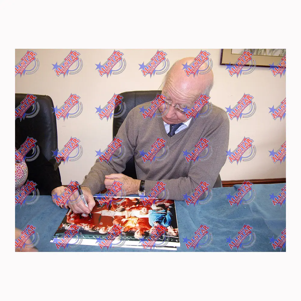 Bobby Charlton signed England 1966 photo