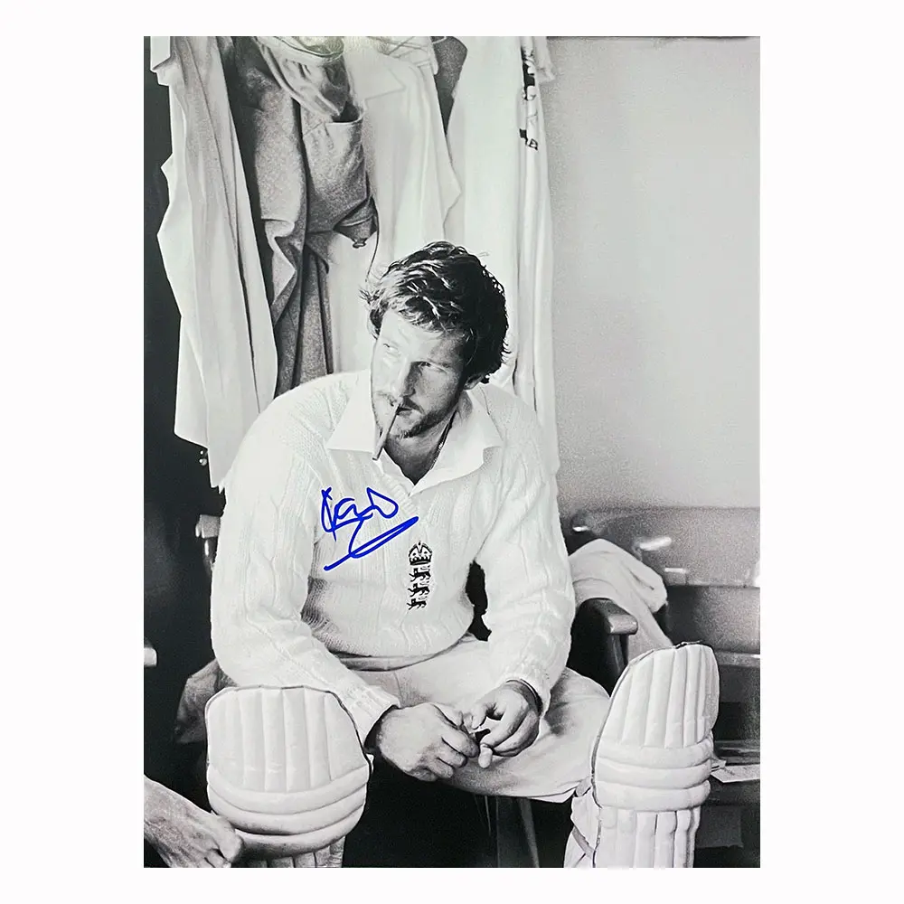 Ian Botham signed England 1981 Ashes photo