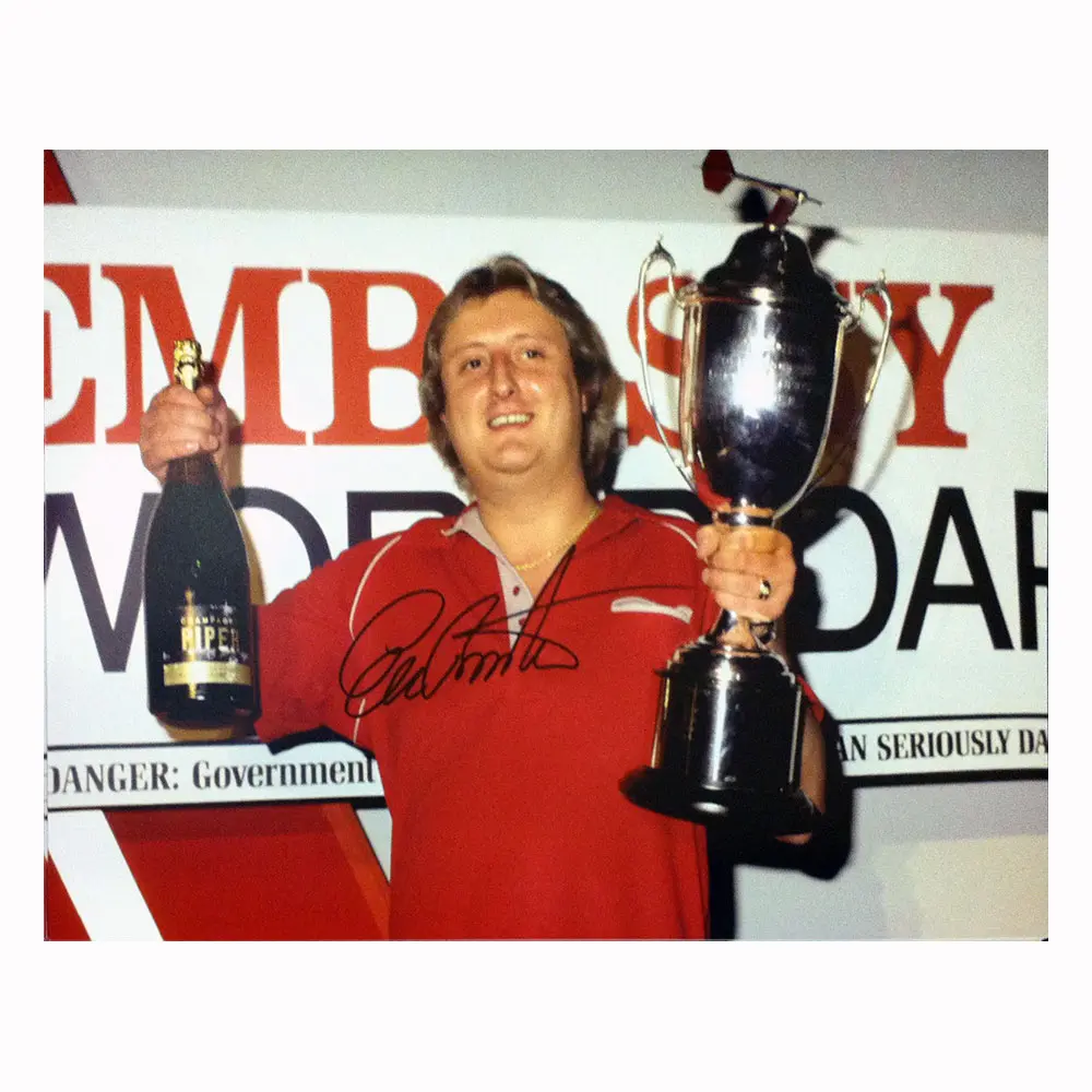 Eric Bristow signed 16x12" photo