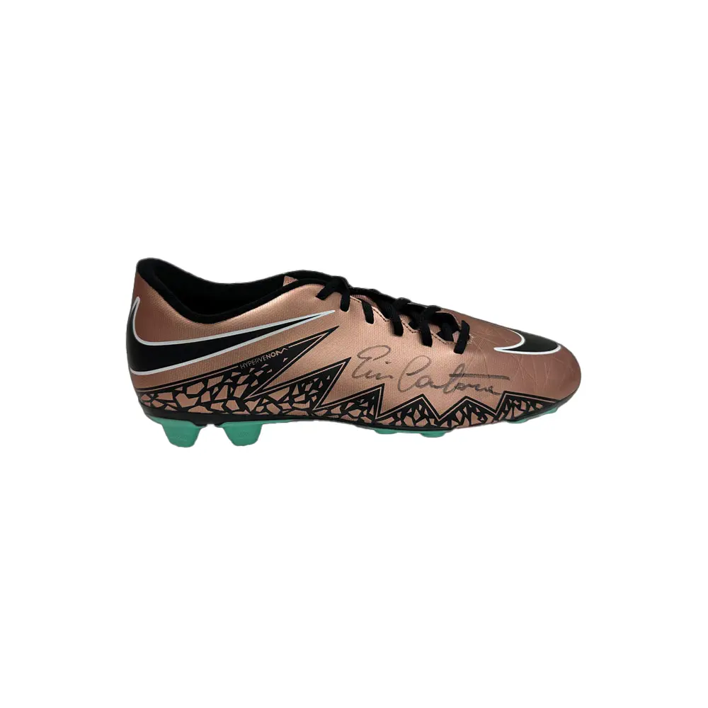 Eric Cantona signed Nike football boot