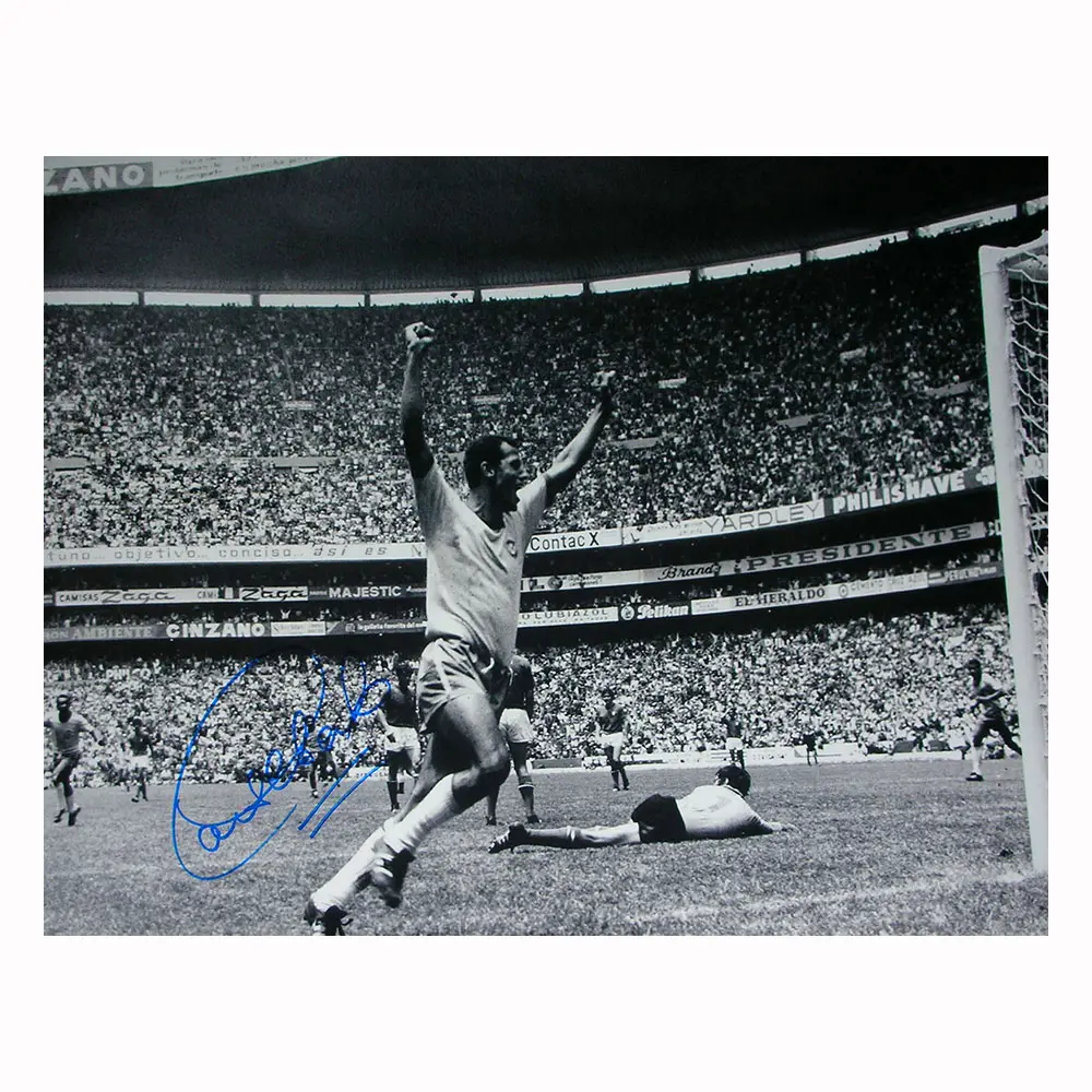 Carlos Alberto "Greatest team goal" signed photo