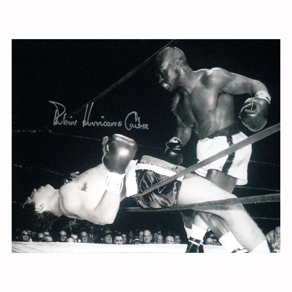 Rubin "Hurricane" Carter signed 16x12 photo