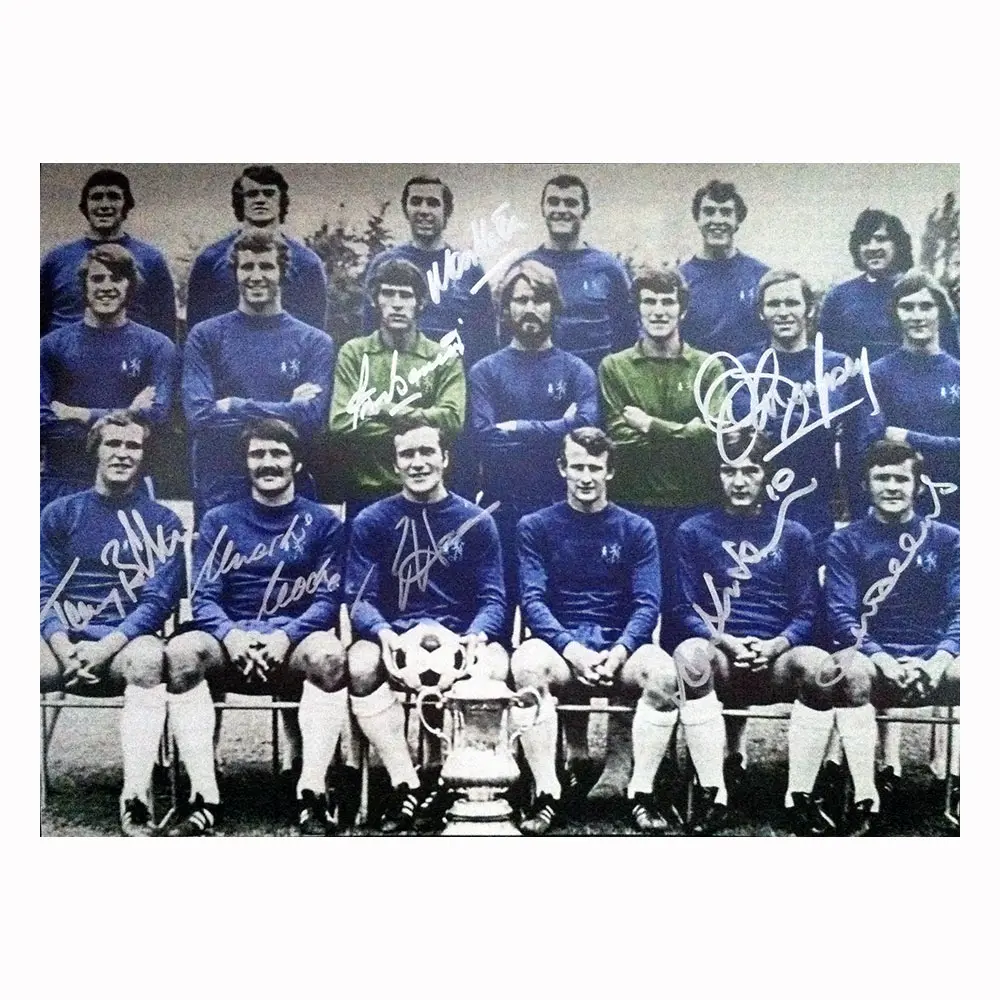 Chelsea 1970 FA Cup Winners photo signed by 8.