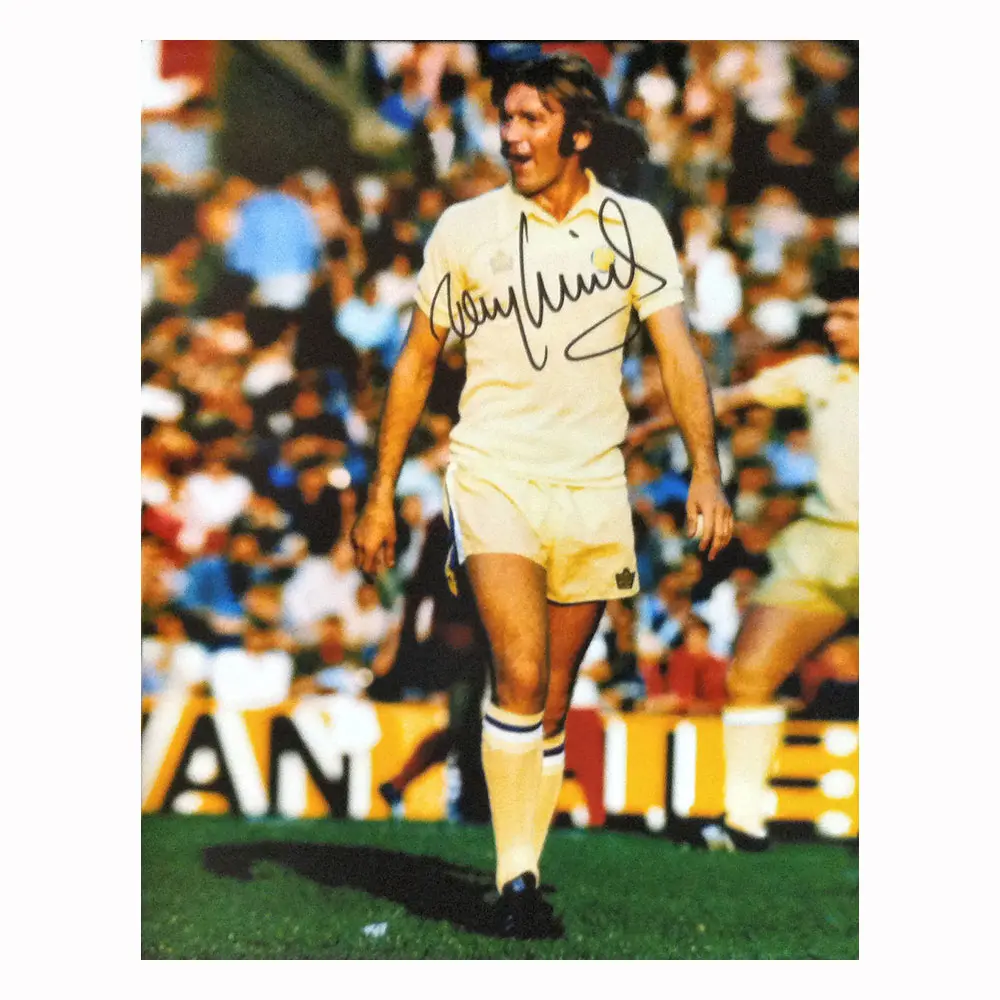 Tony Currie Signed Leeds United photo.