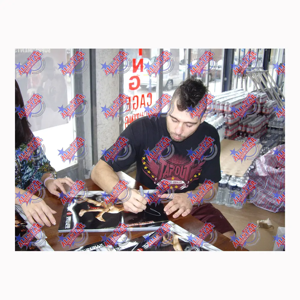 Dan Hardy signed 16x12 photo