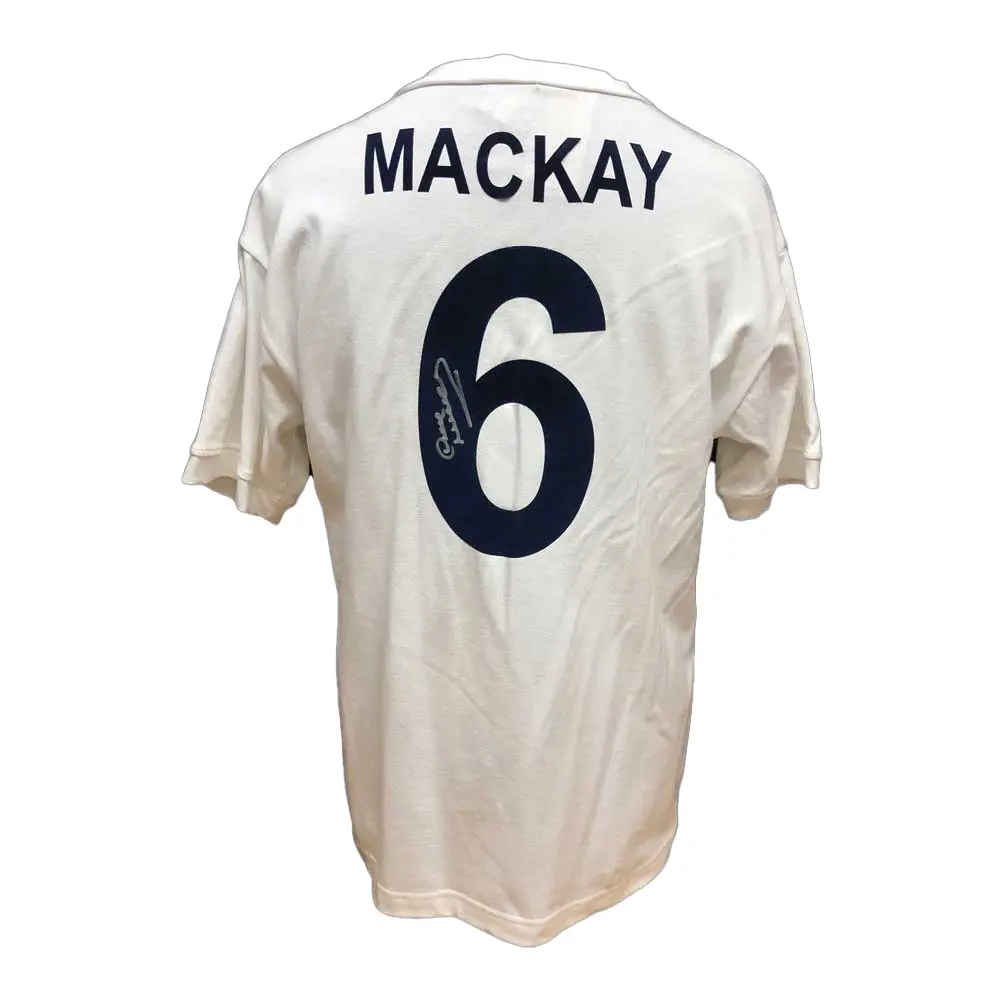 Dave Mackay signed 1961 Double Winners No 6 shirt