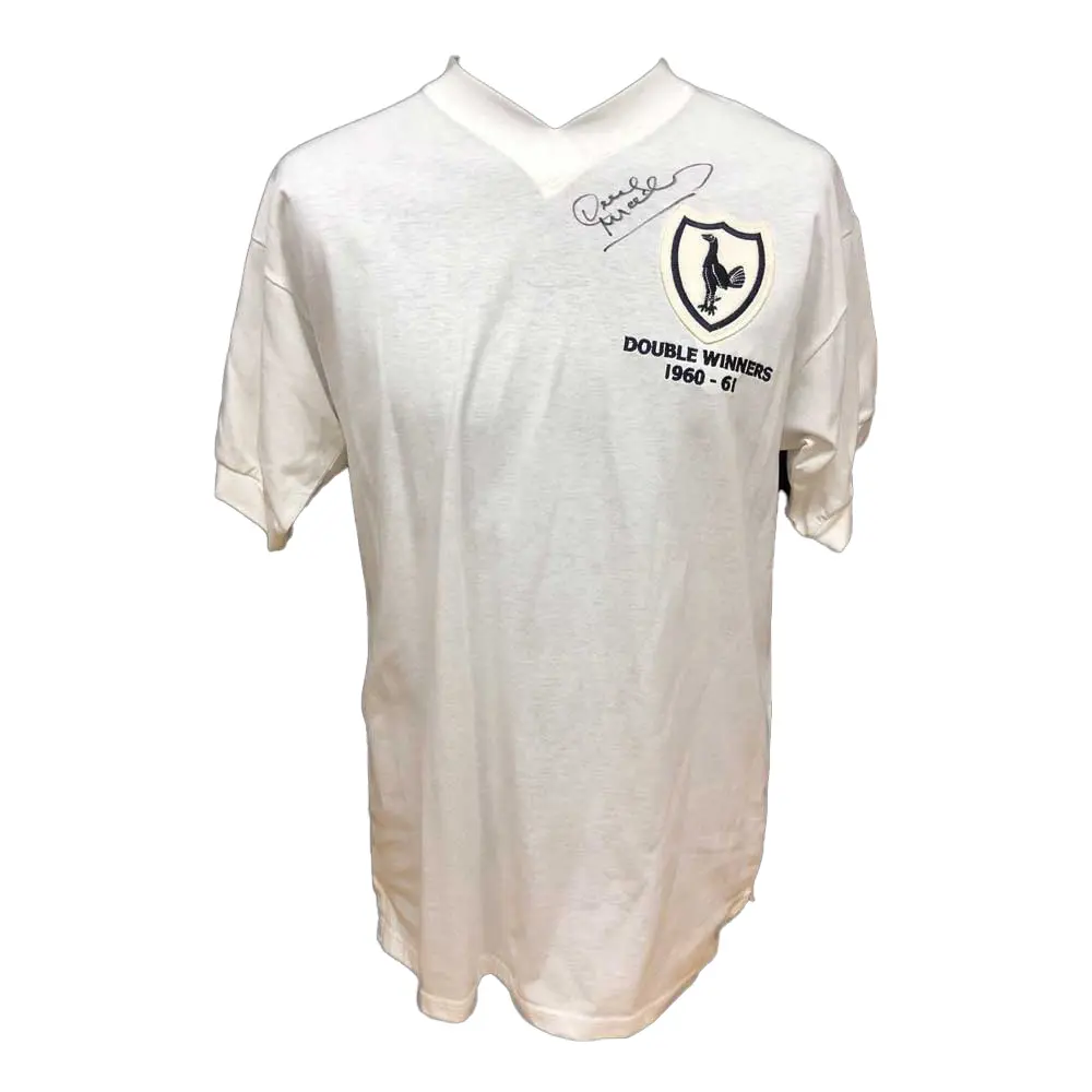 Dave Mackay signed 1961 Double Winners shirt