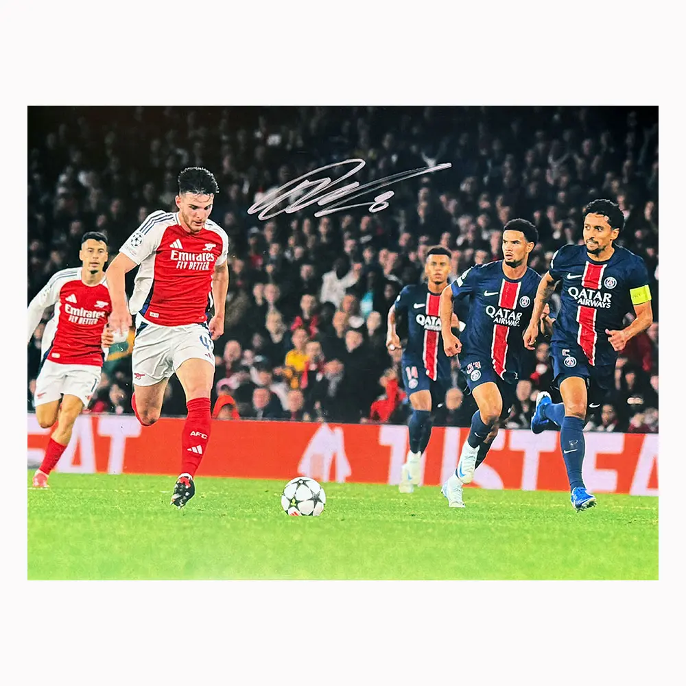 Declan Rice signed Arsenal photo