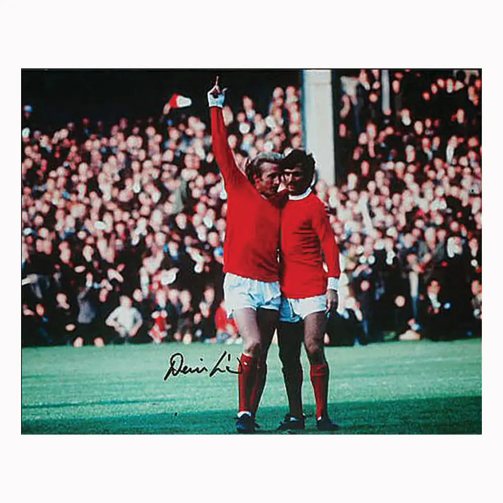 Denis Law signed 10x8 photo