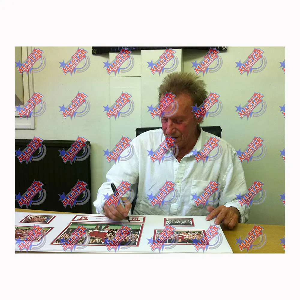 Denis Law signed Manchester United storyboard