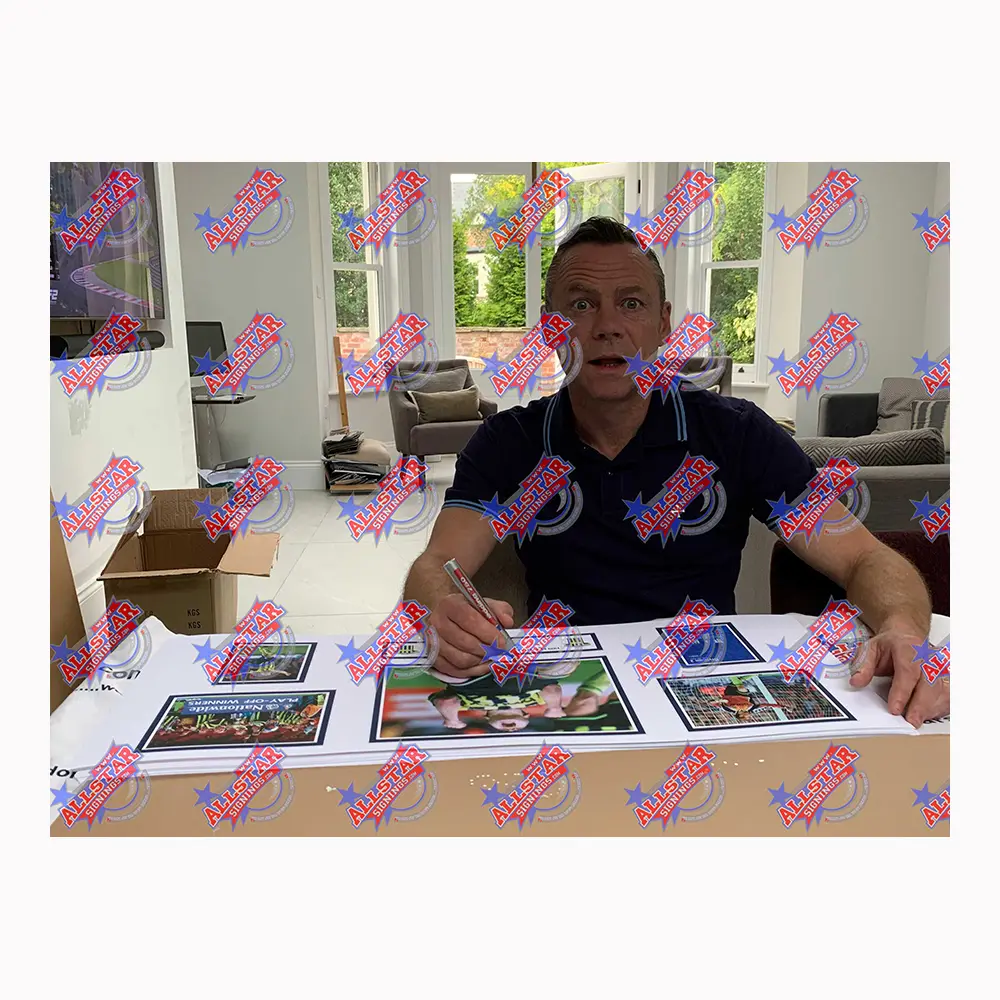 Paul Dickov signed Manchester City 1999 storyboard