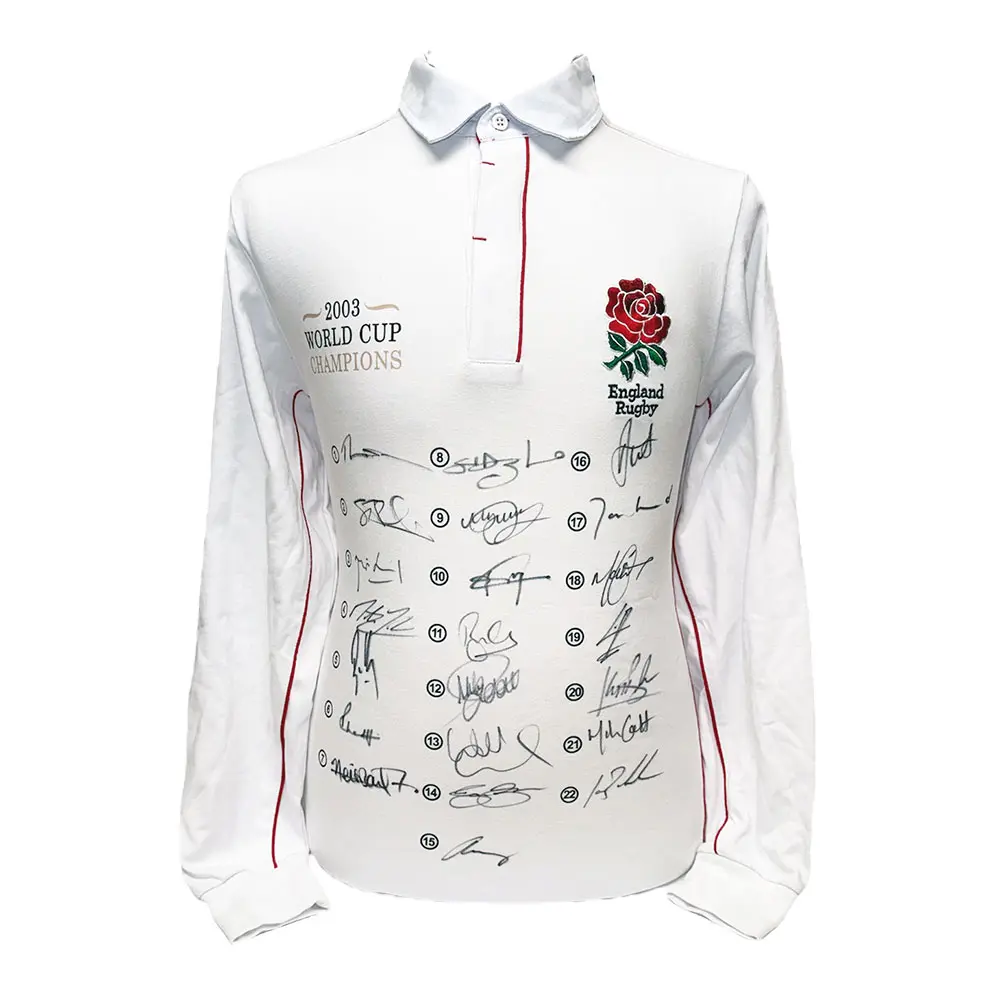 England Rugby shirt signed by the full 2003 World Cup Final squad