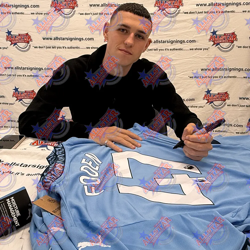 Phil Foden signed Manchester City 2024/25 home shirt
