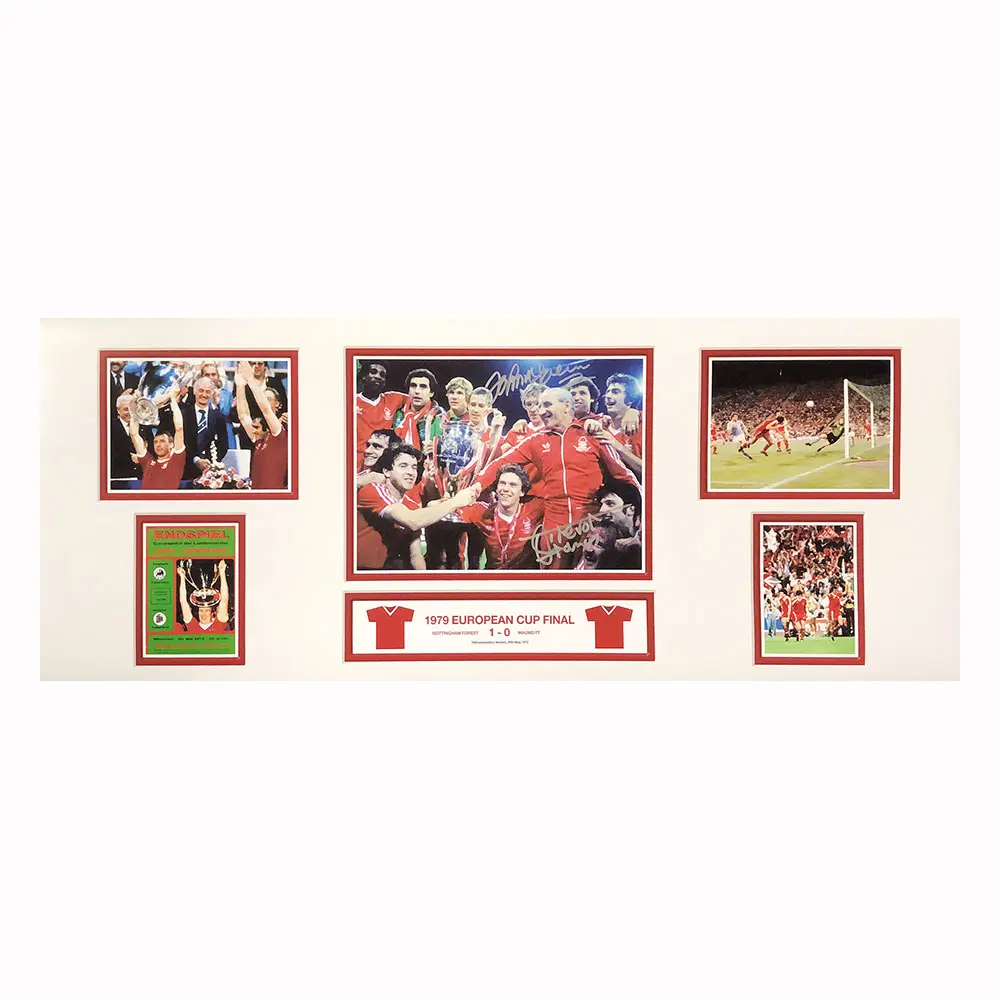 Francis & McGovern signed Nottingham Forest 1979 European Cup Winners storyboard