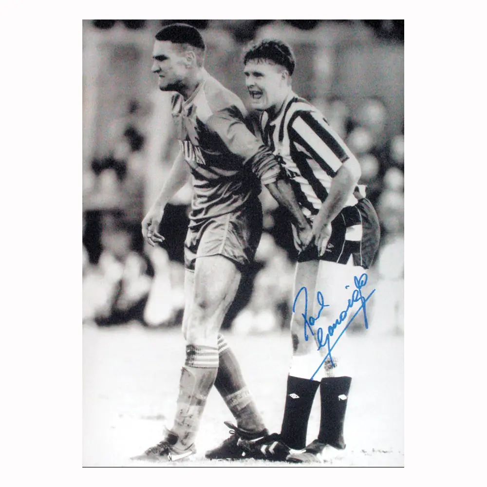 Paul “Gazza” Gascoigne with Vinny Jones signed photo