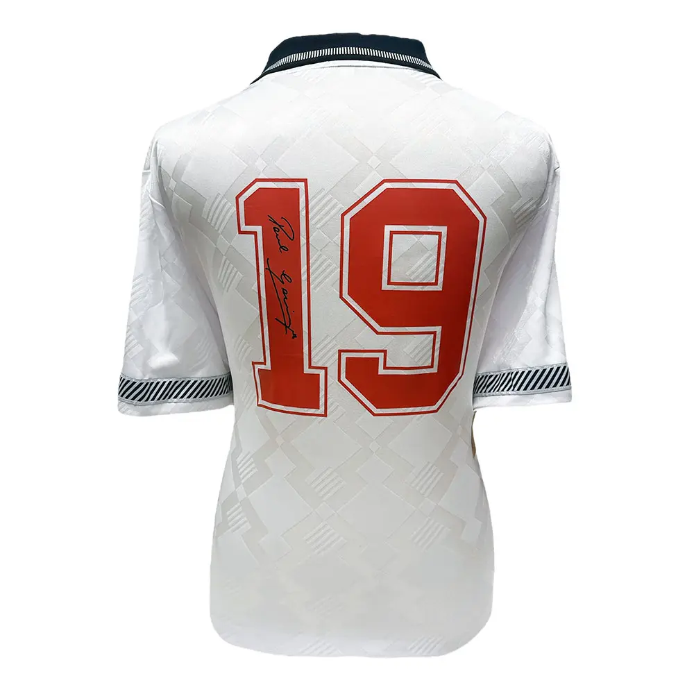 Paul Gascoigne Signed 1990 England World Cup shirt.