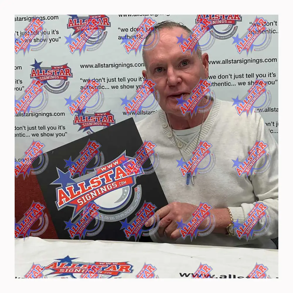 Paul "Gazza" Gascoigne signed 1991 FA Cup Semi-Final photo.