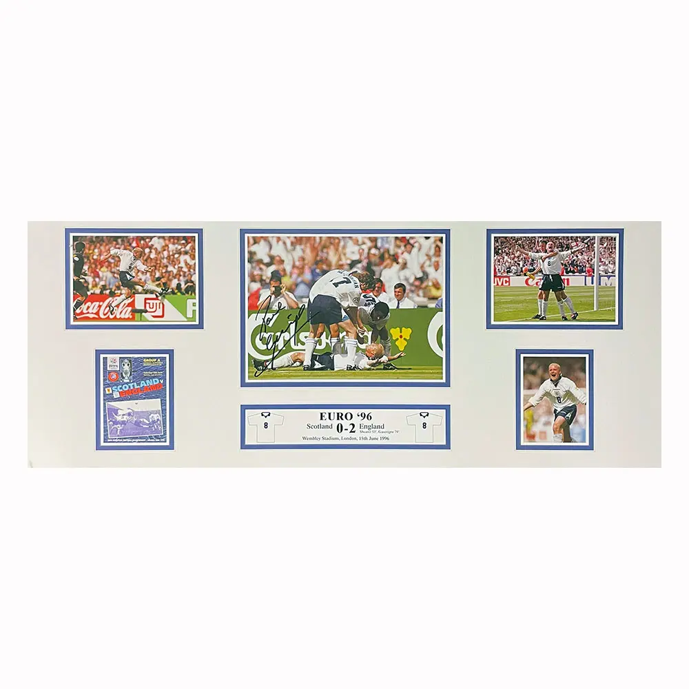 Paul Gascoigne signed England Euro 96 storyboard