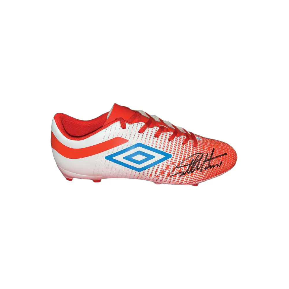 Sir Geoff Hurst signed Umbro football boot
