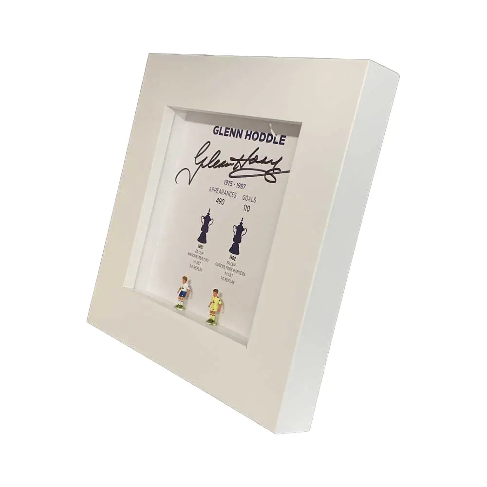Glenn Hoddle signed hand painted Tottenham Subbuteo style display