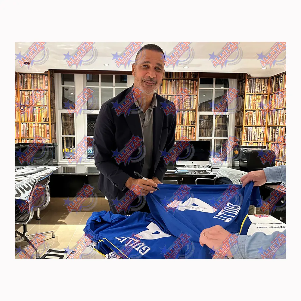Ruud Gullit signed Chelsea 1997 FA Cup Final shirt