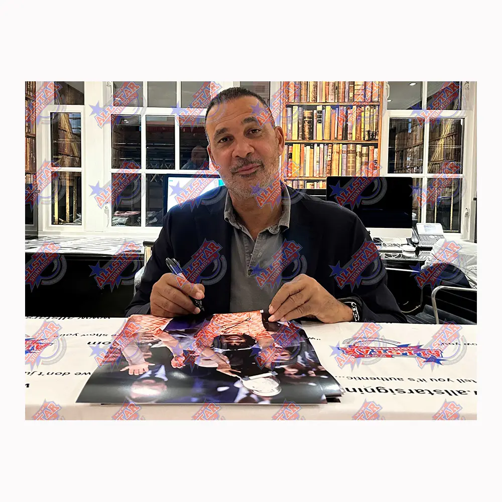 Ruud Gullit signed 1988 European Championships photo.