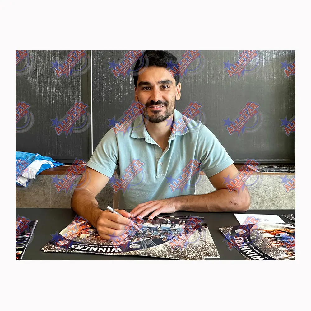 Ilkay Gundogan signed Champions League winners photo(2)