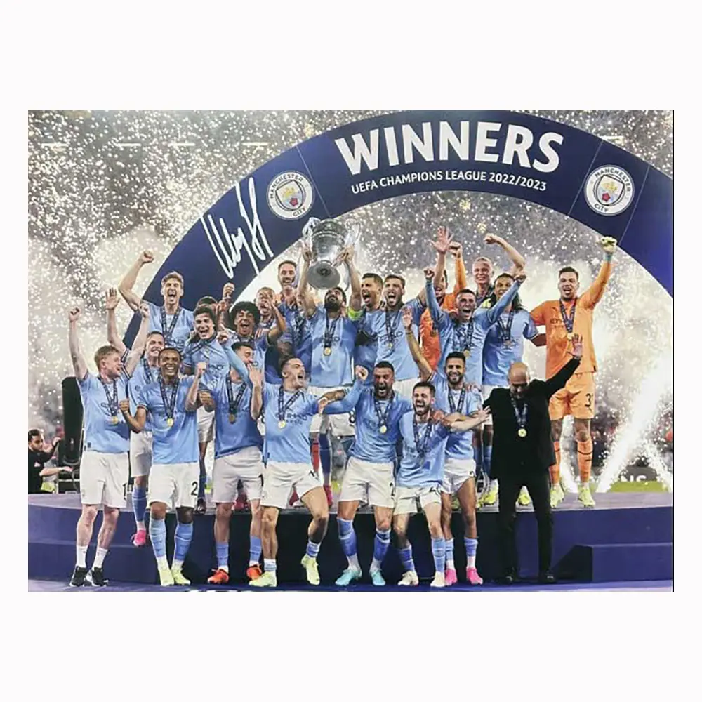 Ilkay Gundogan signed Champions League winners photo(2)