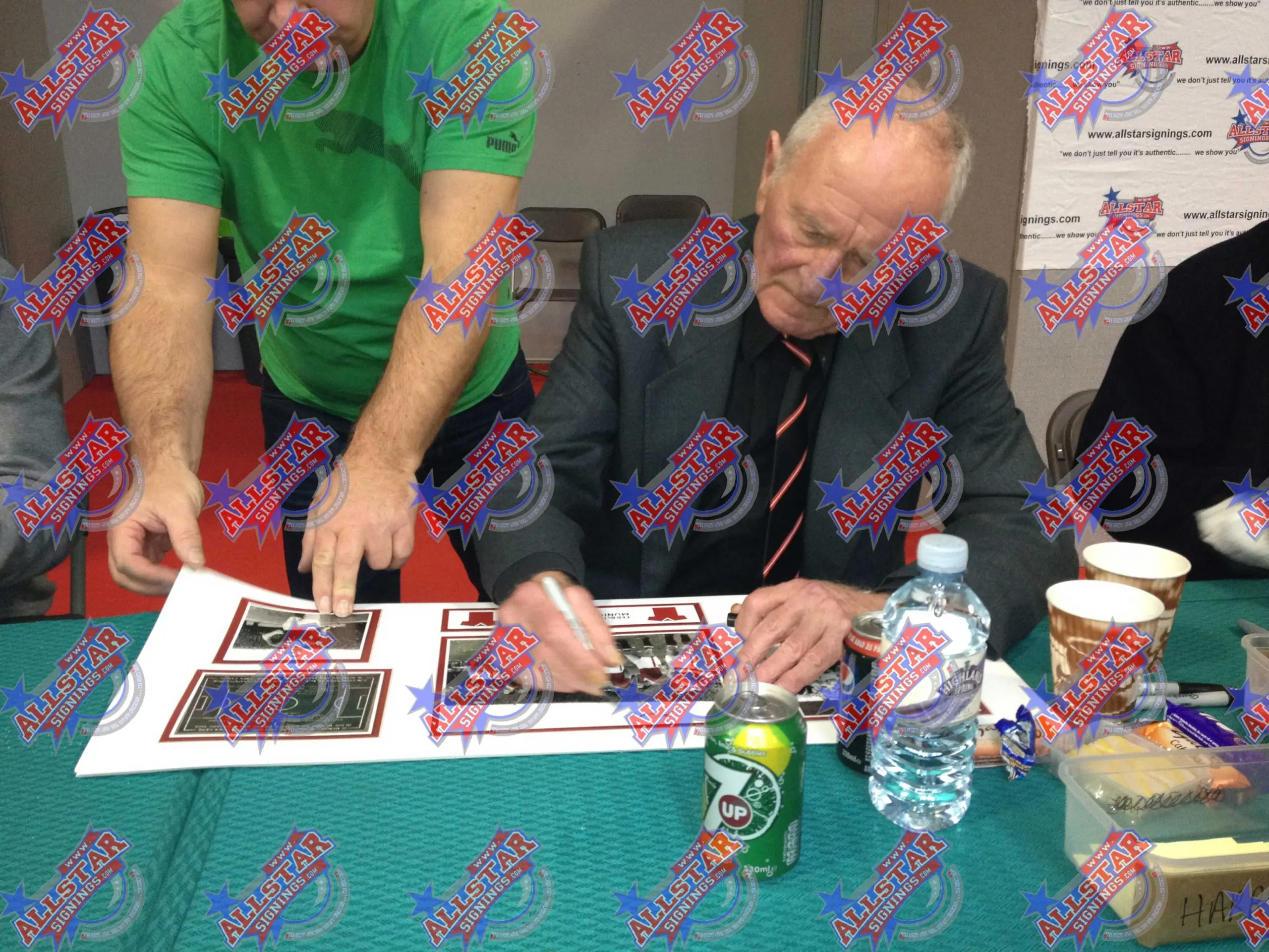 Harry Gregg signed 1958 Busby Babes storyboard