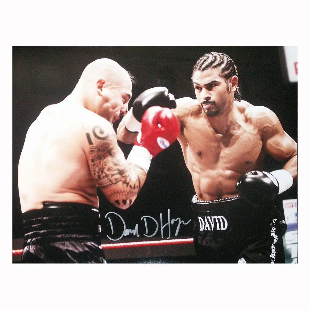 David Haye signed 16x12 photo