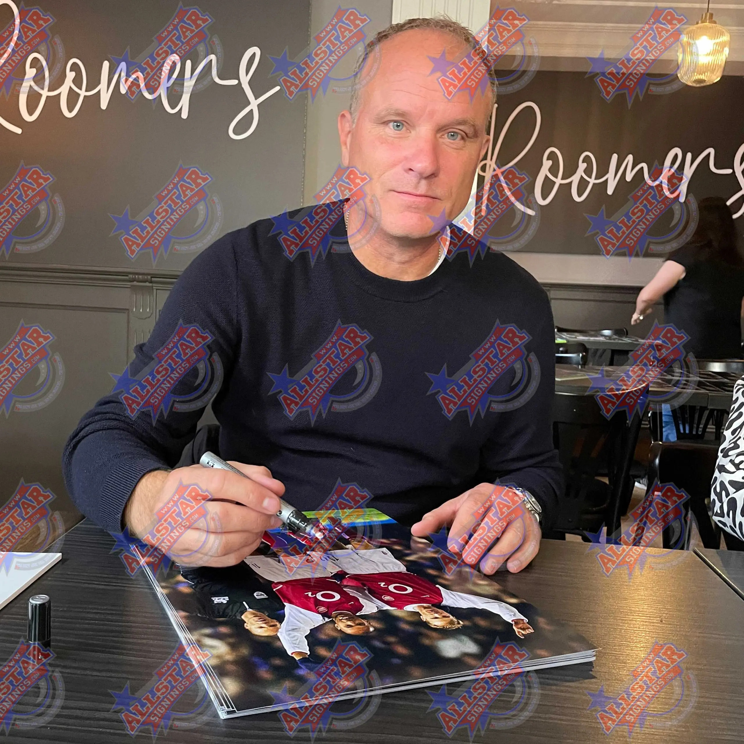 Thierry Henry & Dennis Bergkamp signed Arsenal 16x12 photo