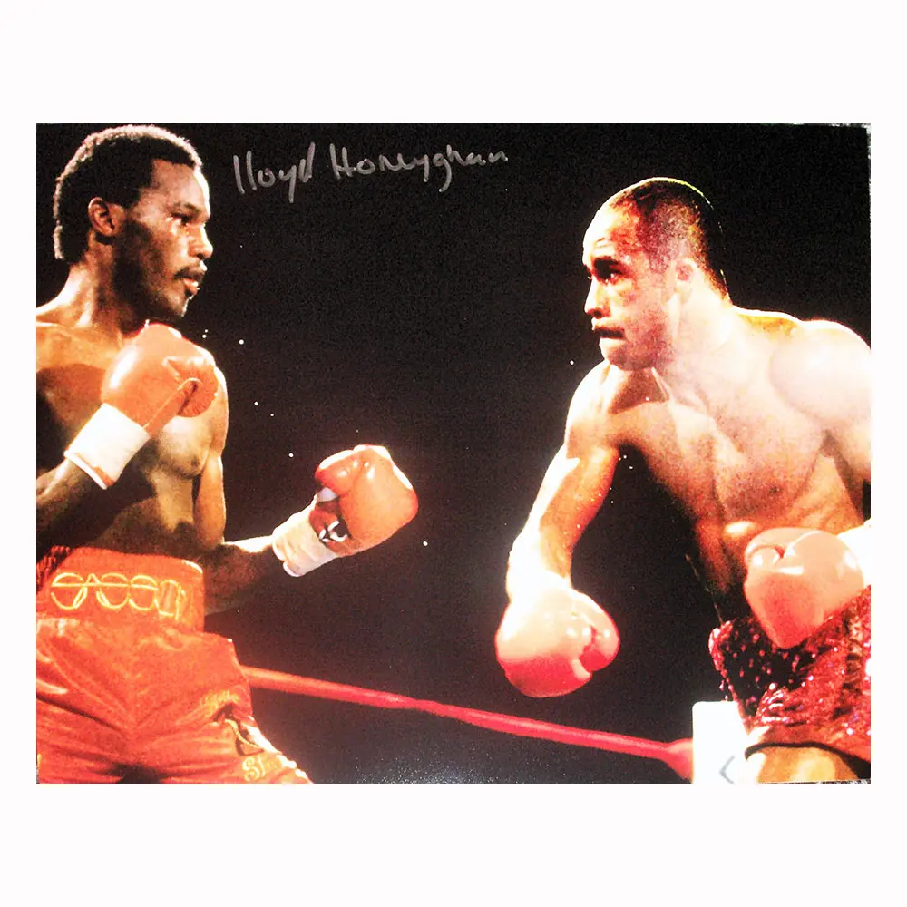 Lloyd Honeyghan signed 16x12 photo